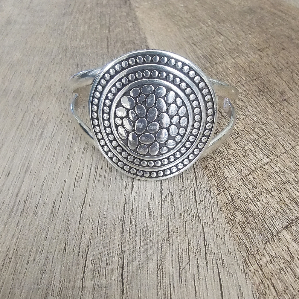 Brighton Silver Textured Bracelet